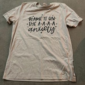 Small shop “Blame it on the anxiety” graphic tee